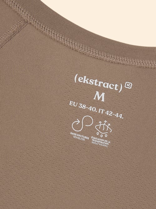 T-shirt desportivo efeito segunda pele - (ekstract) - Kiabi T-shirt desportivo efeito segunda pele - (ekstract) - Kiabi