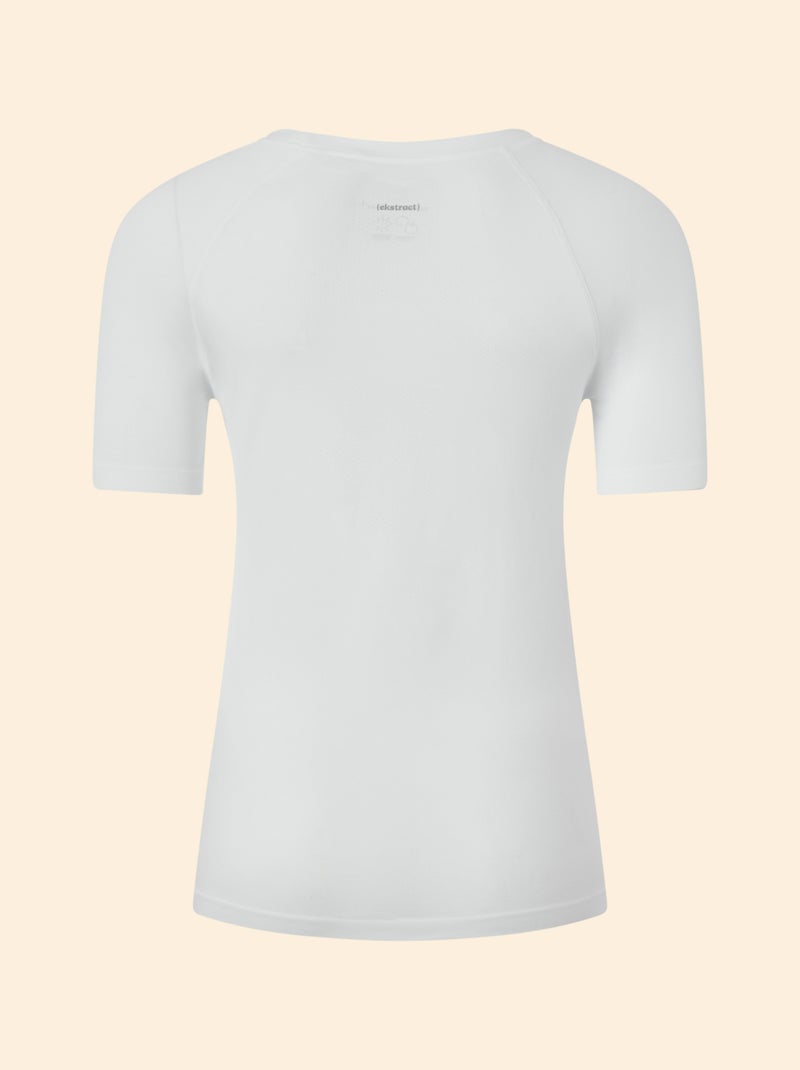 T-shirt desportivo efeito segunda pele - (ekstract) Branco - Kiabi