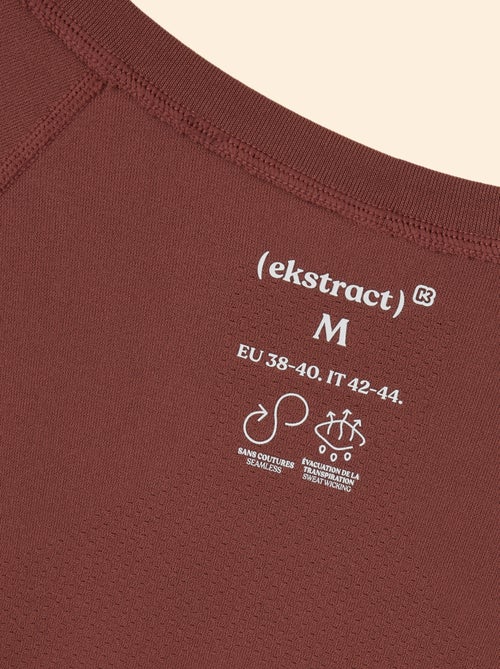 T-shirt desportivo efeito segunda pele - (ekstract) - Kiabi T-shirt desportivo efeito segunda pele - (ekstract) - Kiabi