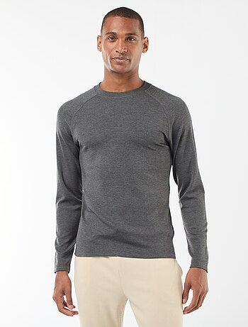 T-shirt desportivo flexível liso