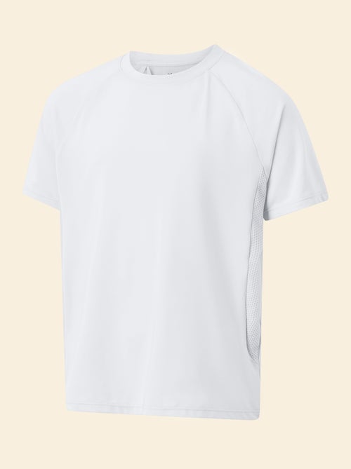 T-shirt desportivo fluido de mangas curtas (Ekstract) - Kiabi