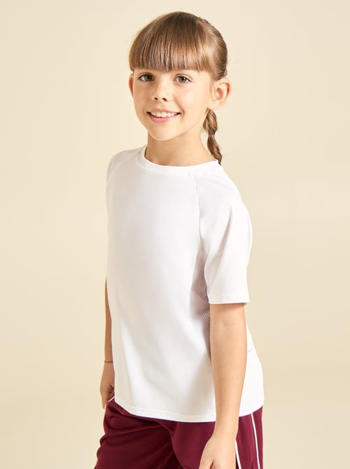 T-shirt desportivo fluido de mangas curtas (Ekstract) - Kiabi