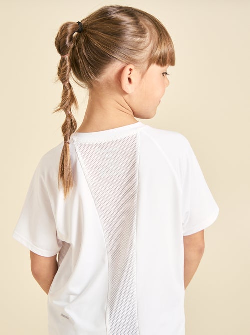 T-shirt desportivo fluido de mangas curtas (Ekstract) - Kiabi