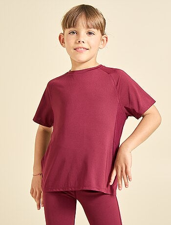 Ekstract - T-shirt desportivo fluido de mangas curtas