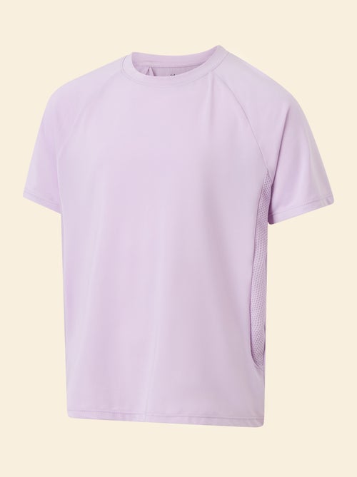 T-shirt desportivo fluido de mangas curtas (Ekstract) - Kiabi