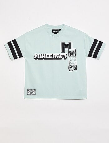 T-shirt desportivo fluido 'Minecraft' de mangas curtas
