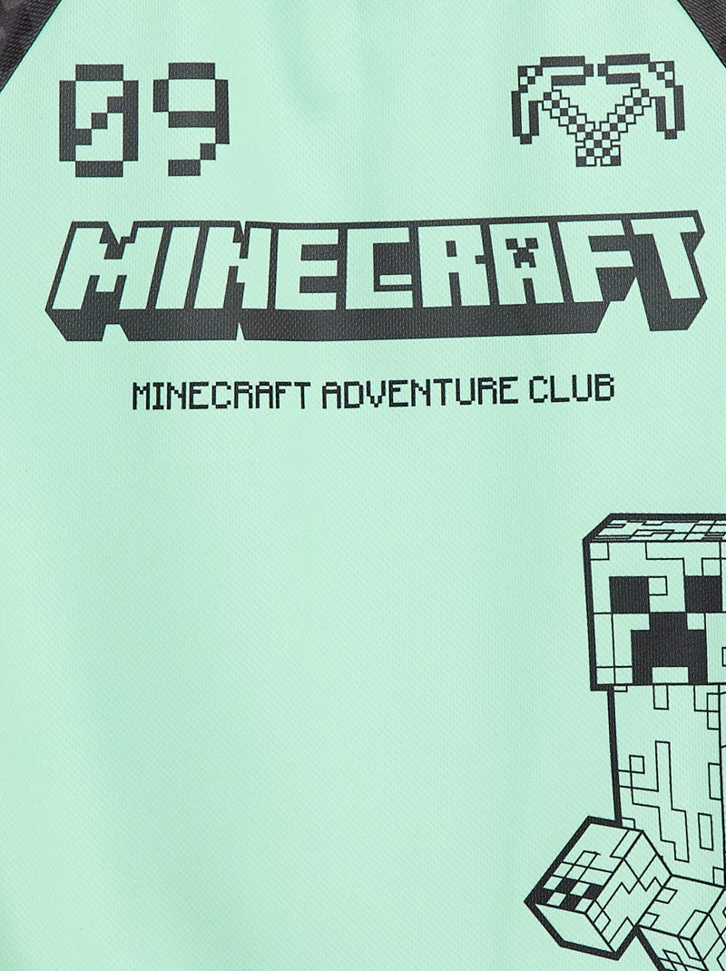 T-shirt desportivo fluido 'Minecraft' Verde - Kiabi