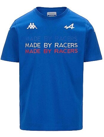 T-shirt desportivo kappa ardlo gasly alpine f1 azul para homem