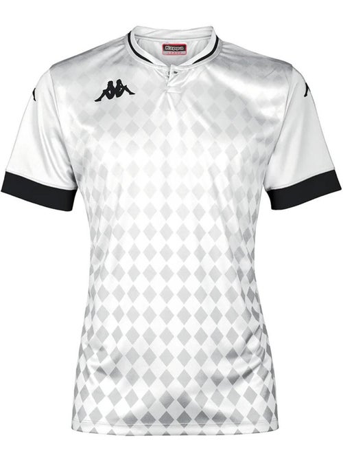 T-shirt desportivo kappa bofi para homem branco/preto - Kiabi