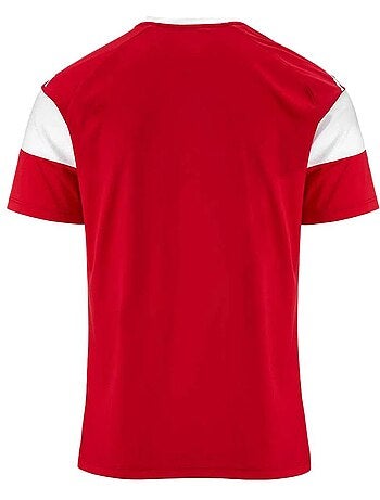 T-shirt desportivo kappa dareto vermelho para homem