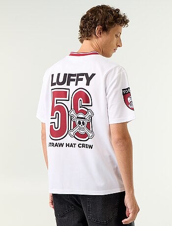 T-shirt desportivo 'One Piece' 'Luffy' de manga curta