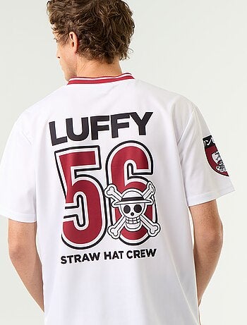 T-shirt desportivo 'One Piece' 'Luffy' de manga curta