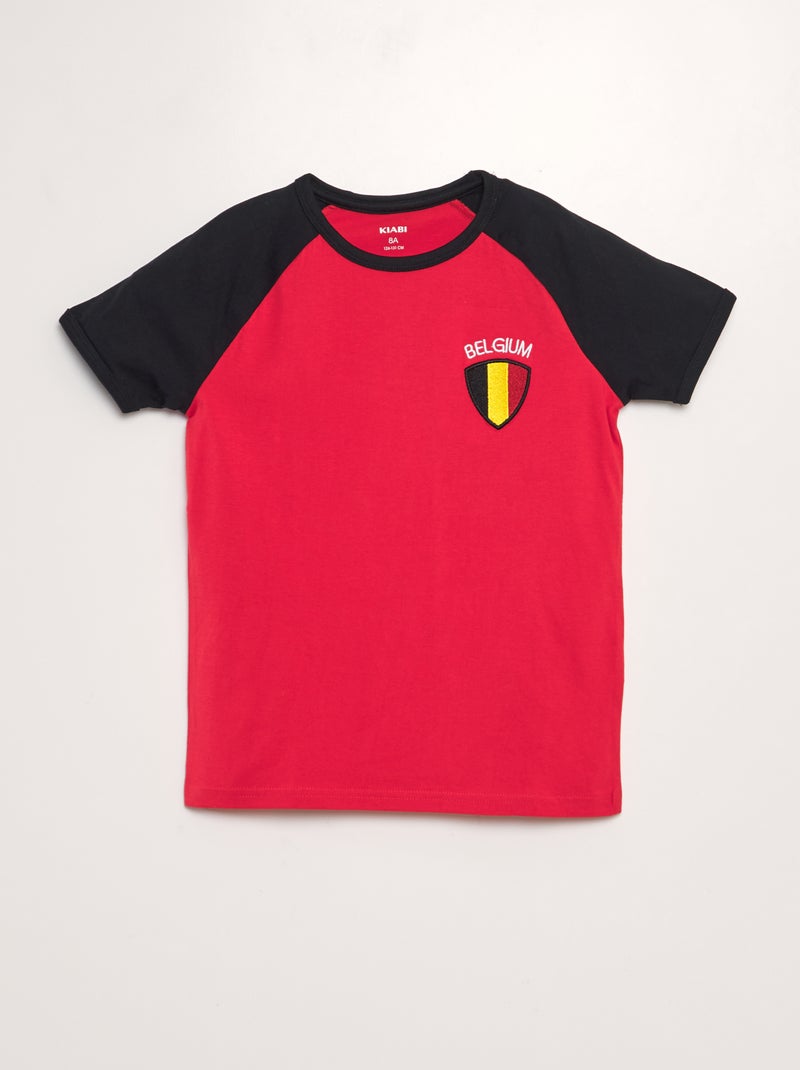 T-shirt desporto 'Bélgica' VERMELHO - Kiabi