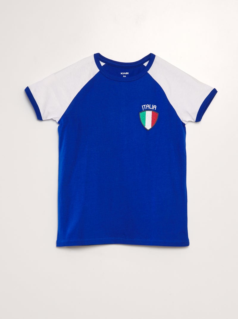 T-shirt desporto 'Itália' AZUL - Kiabi
