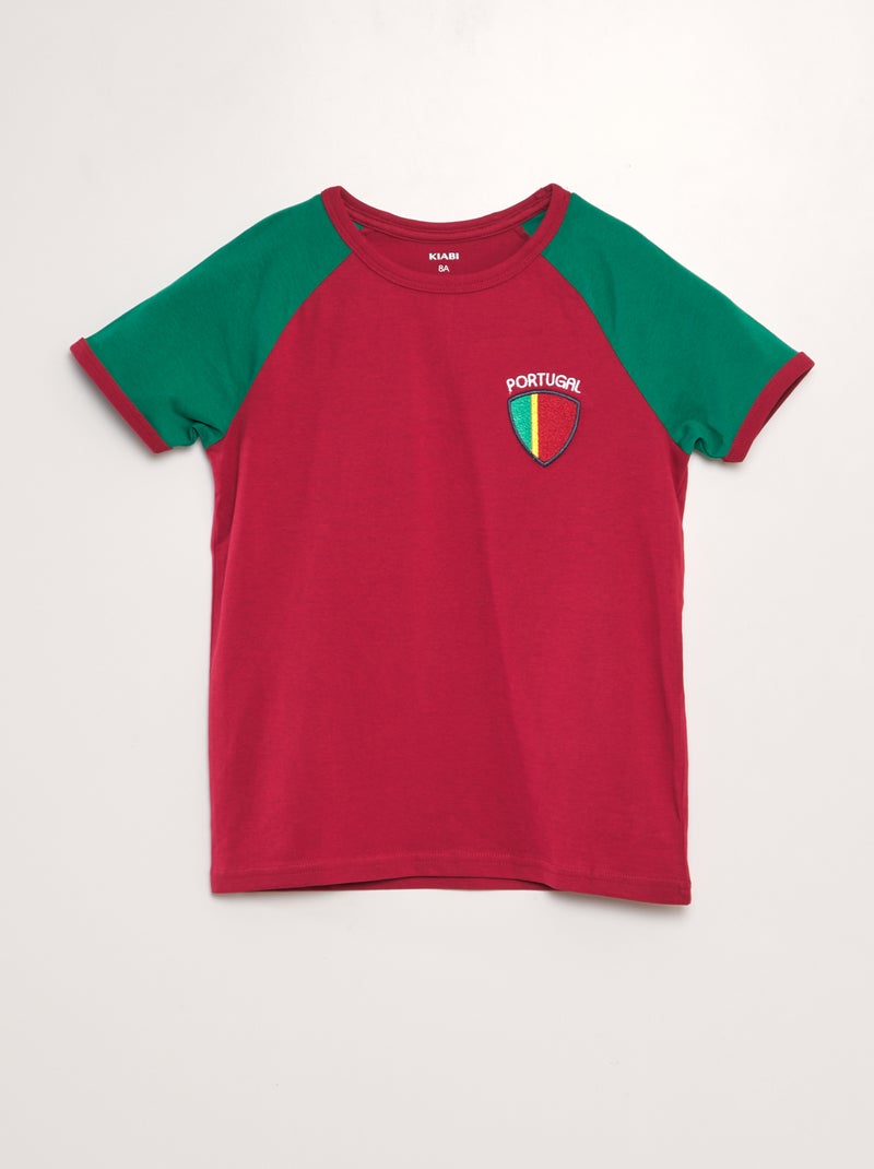 T-shirt desporto 'Portugal' VERMELHO - Kiabi