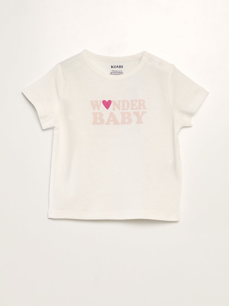 T-shirt dia da mãe BRANCO - Kiabi