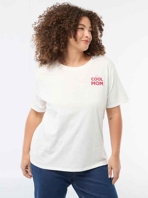 T-shirt 'Dia da Mãe' estampado manga curta - Kiabi T-shirt 'Dia da Mãe' estampado manga curta - Kiabi