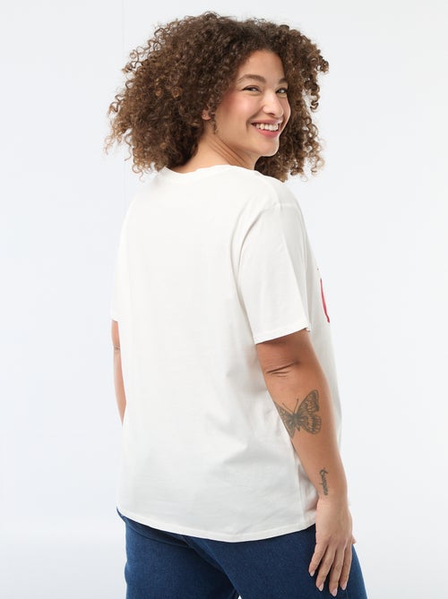 T-shirt 'Dia da Mãe' estampado manga curta - Kiabi