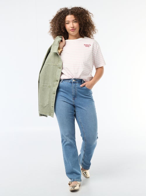 T-shirt 'Dia da Mãe' estampado manga curta - Kiabi