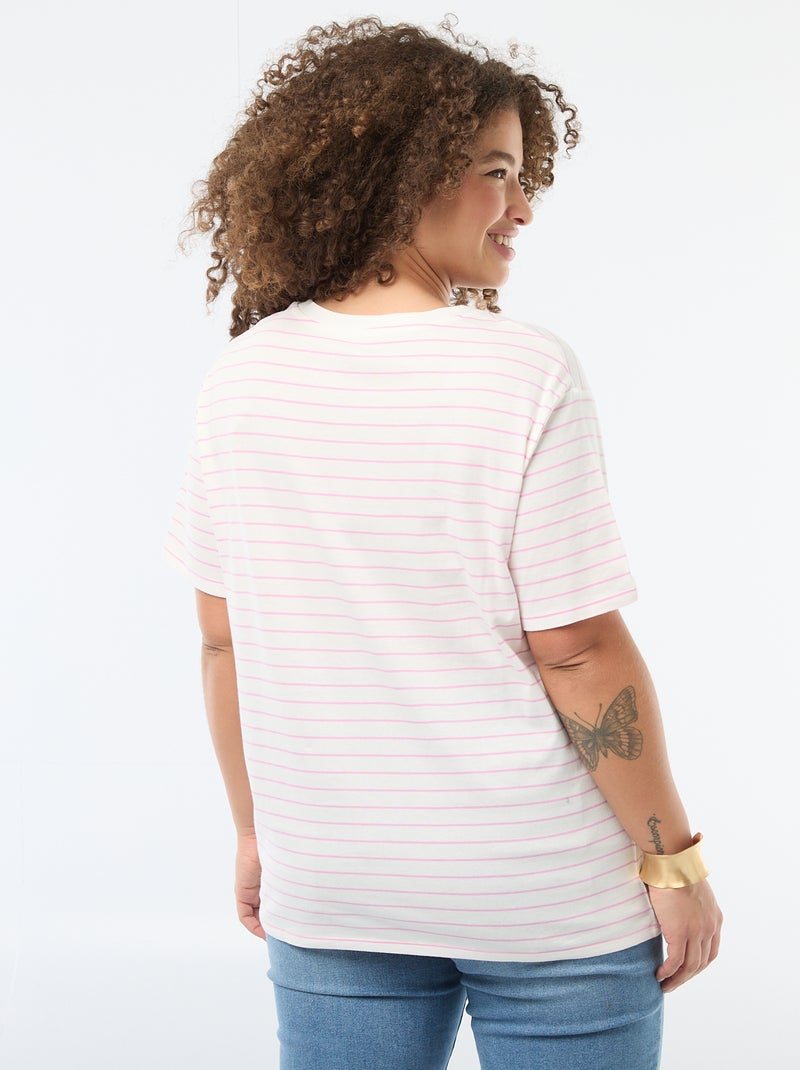 T-shirt 'Dia da Mãe' estampado manga curta Rosa - Kiabi