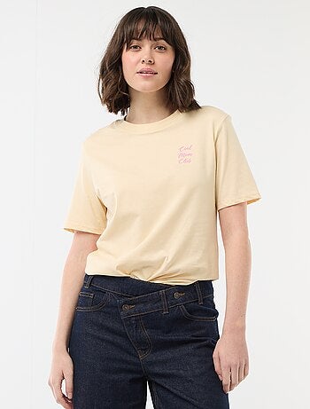 T-shirt 'Dia da Mãe' manga curta