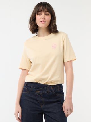 T-shirt 'Dia da Mãe' manga curta
