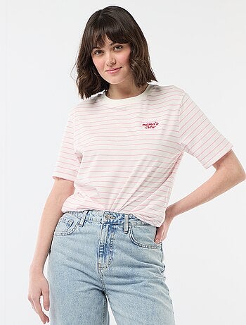 T-shirt 'Dia da Mãe' manga curta