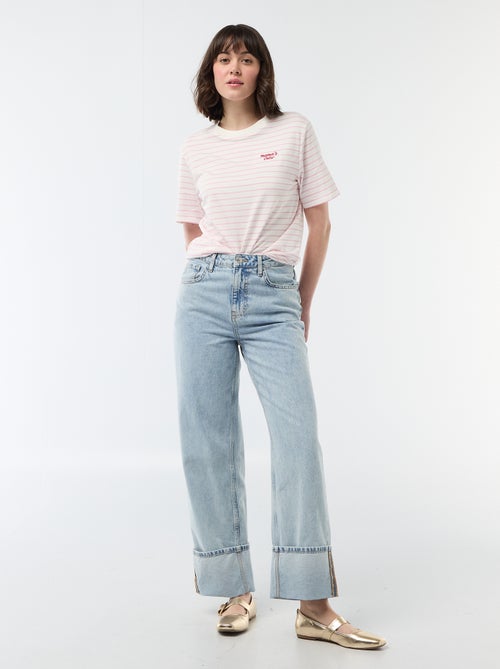 T-shirt 'Dia da Mãe' manga curta - Kiabi