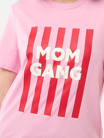T-shirt 'Dia da Mãe' manga curta
