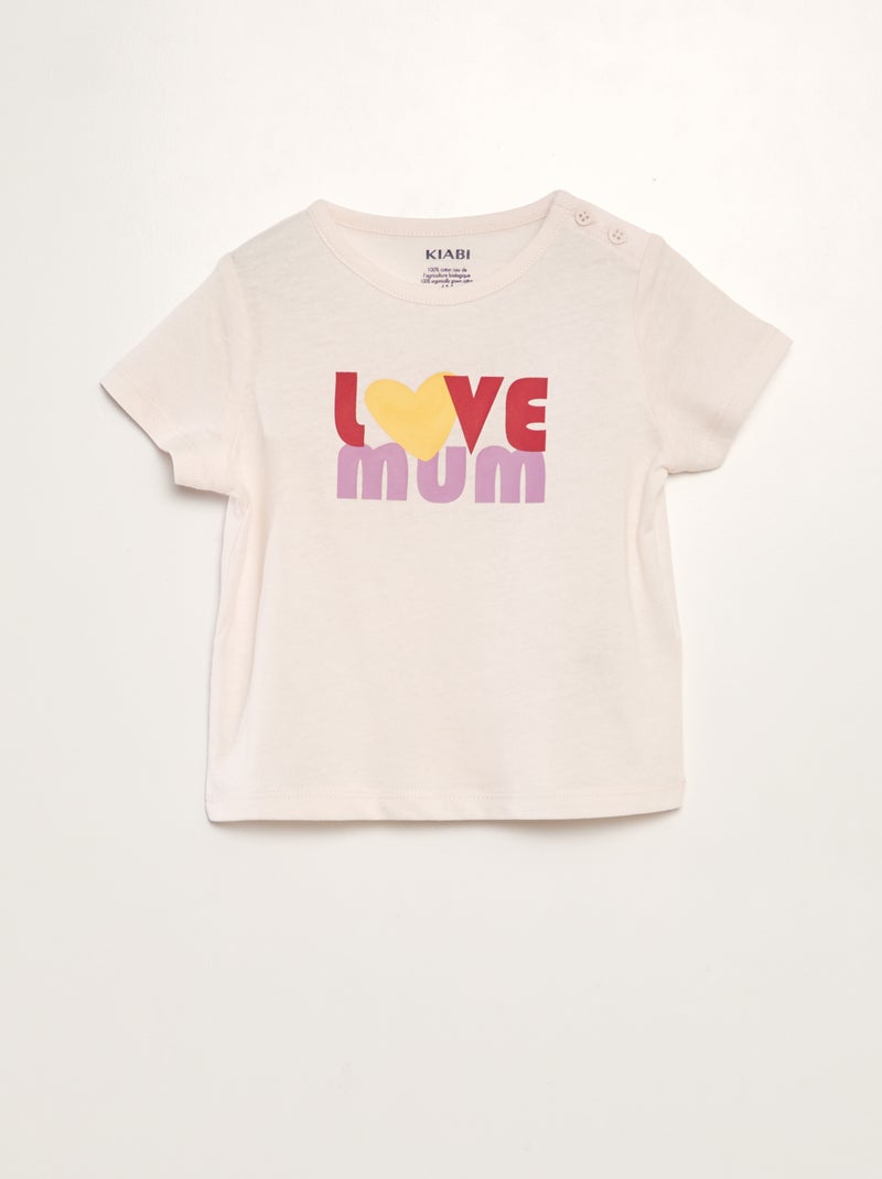T-shirt dia da mãe ROSA - Kiabi