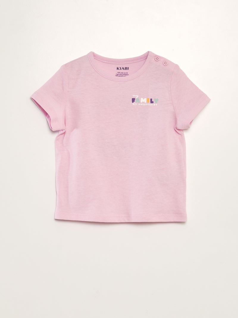 T-shirt dia da mãe ROSA - Kiabi