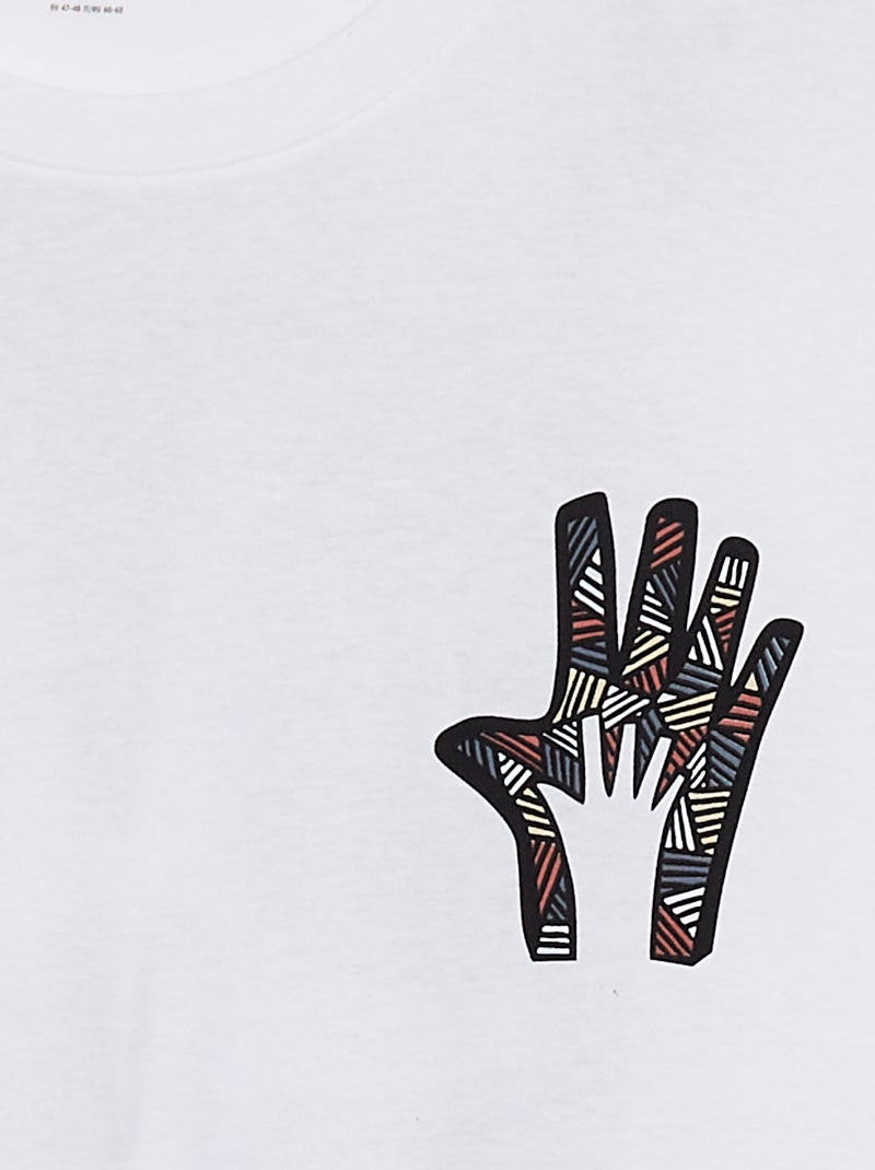 T-shirt 'Dia do Pai' BRANCO - Kiabi