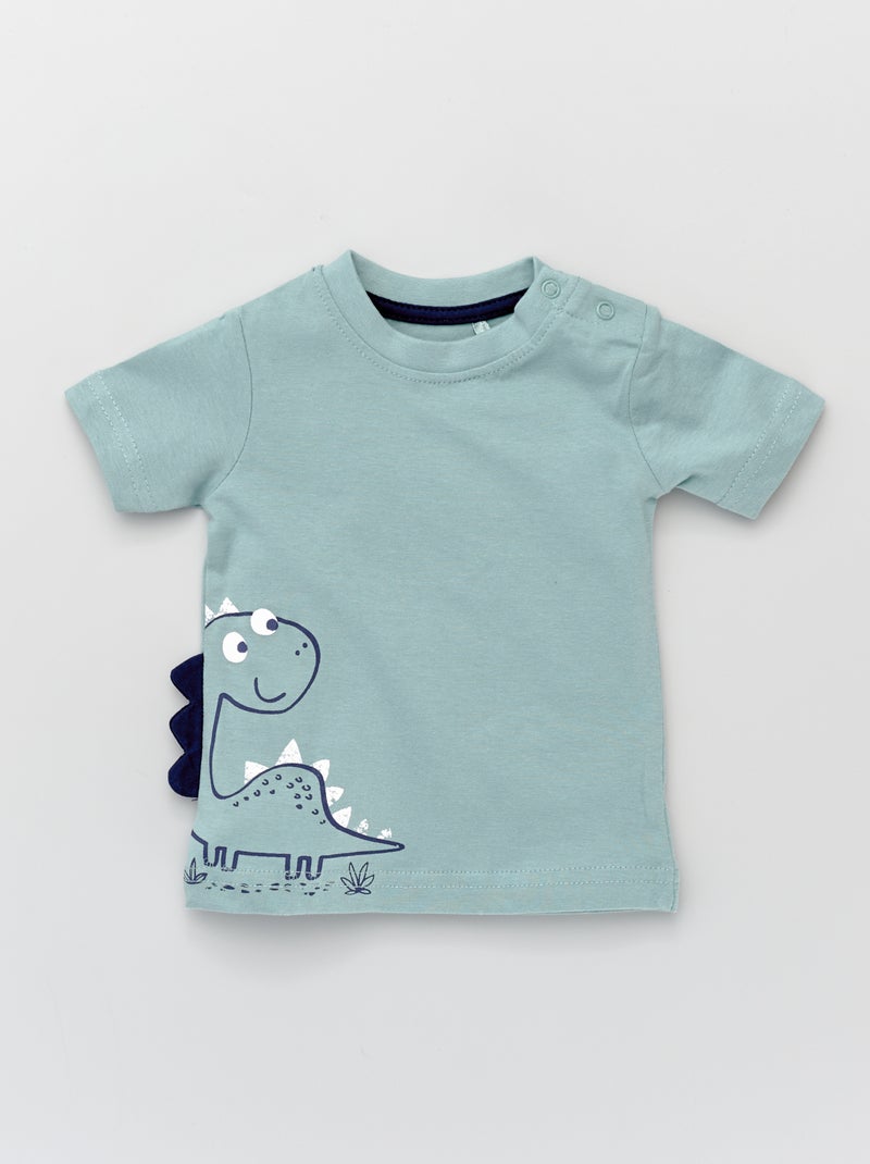 T-shirt 'dinossauro' BEGE - Kiabi