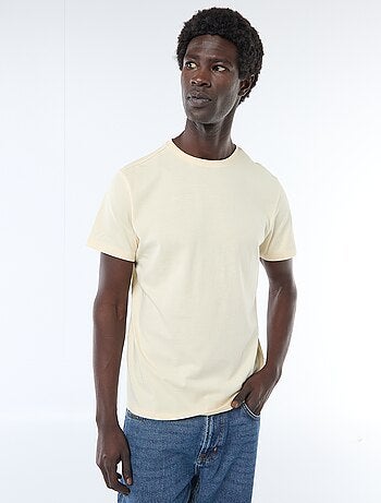 T-shirt direita em jersey lisa