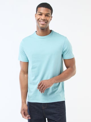 T-shirt direita em jersey lisa