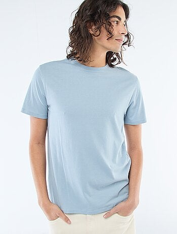 T-shirt direita em jersey lisa