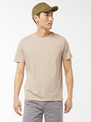 T-shirt direita em jersey lisa
