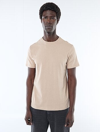 T-shirt direita em jersey lisa