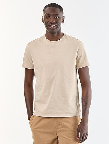 T-shirt direita em jersey lisa