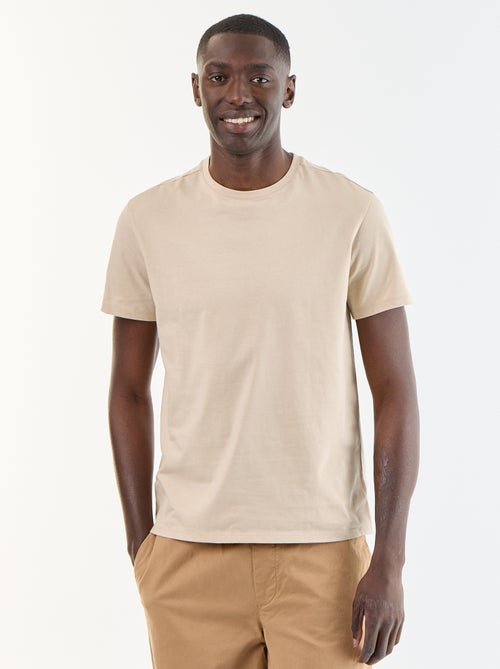 T-shirt direita em jersey lisa - Kiabi T-shirt direita em jersey lisa - Kiabi