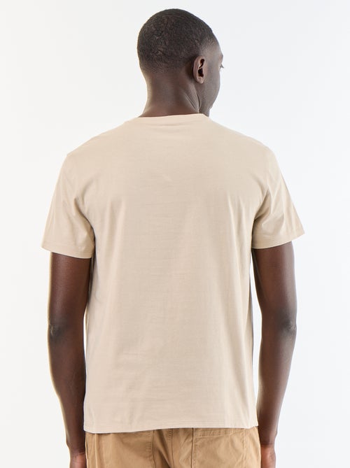 T-shirt direita em jersey lisa - Kiabi T-shirt direita em jersey lisa - Kiabi
