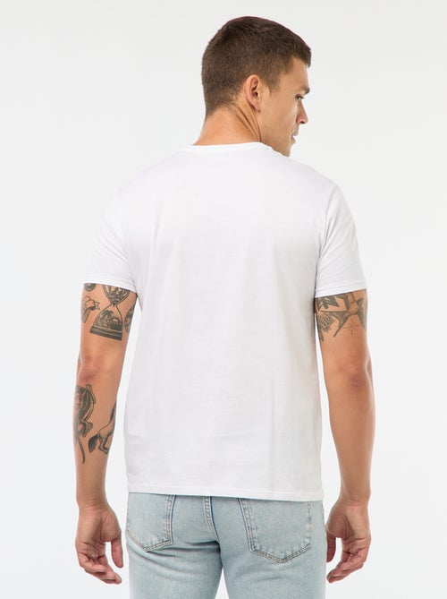 T-shirt direita em jersey lisa - Kiabi