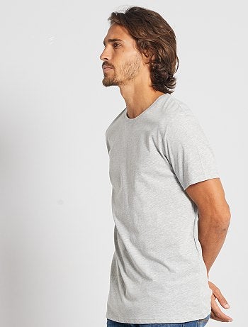 T-shirt direita em jersey lisa