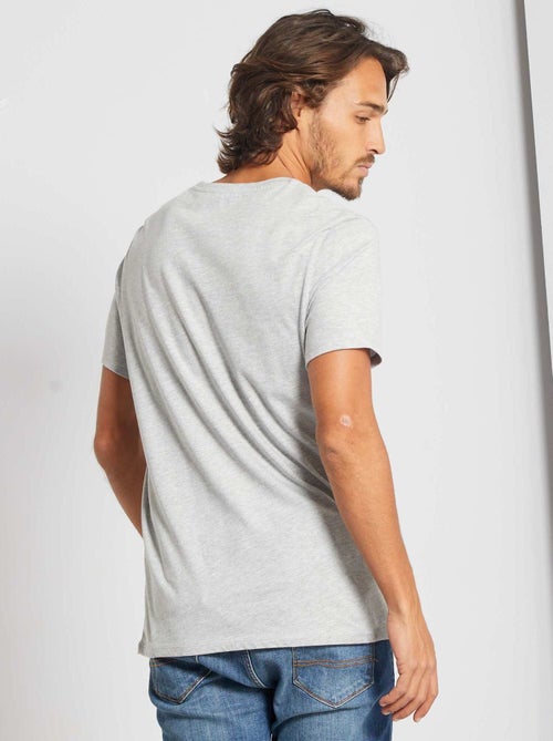 T-shirt direita em jersey lisa - Kiabi