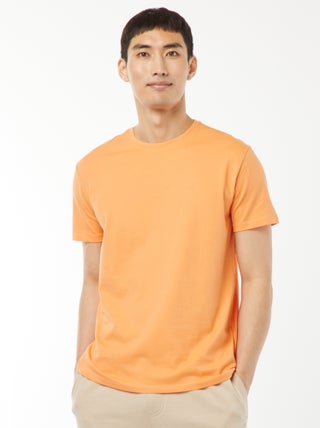 T-shirt direita em jersey lisa