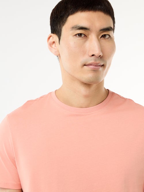 T-shirt direita em jersey lisa - Kiabi