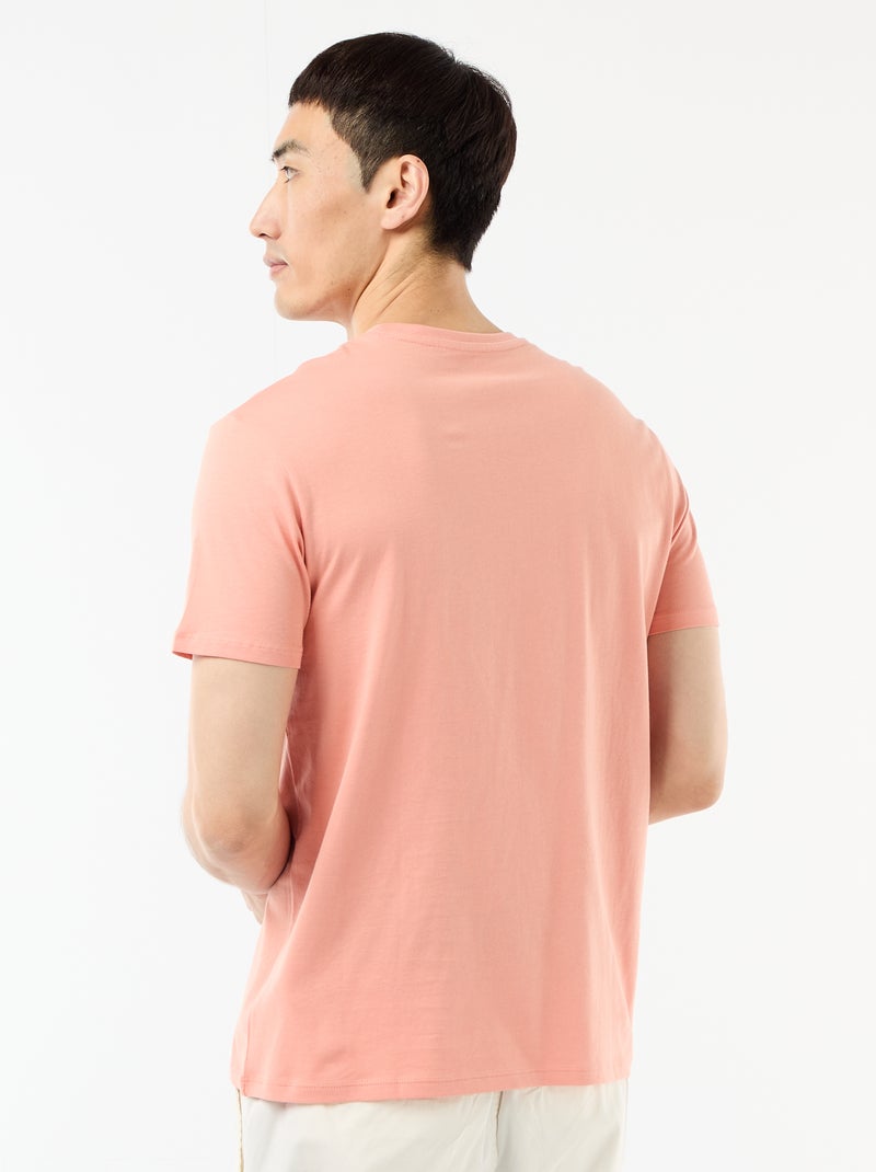 T-shirt direita em jersey lisa Laranja - Kiabi