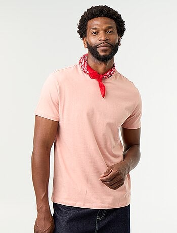 T-shirt direita em jersey lisa