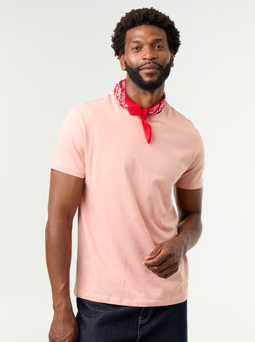 T-shirt direita em jersey lisa - Kiabi
