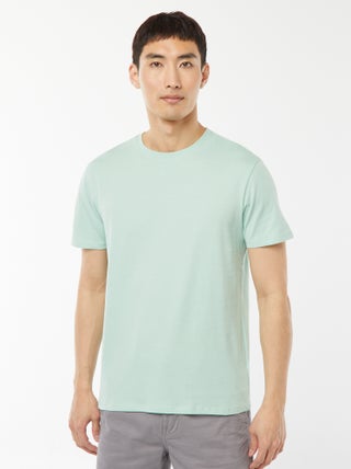 T-shirt direita em jersey lisa